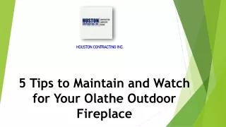 5 Tips to Maintain and Watch for Your Olathe Outdoor Fireplace