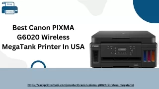 Best Canon PIXMA G6020 Wireless MegaTank Printer In USA