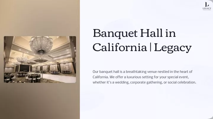 banquet hall in california legacy