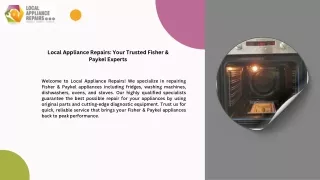 Local Appliance Repairs: Your Trusted Fisher & Paykel Experts