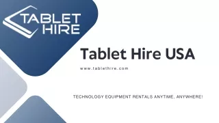 Tablet Rental Solutions for Events