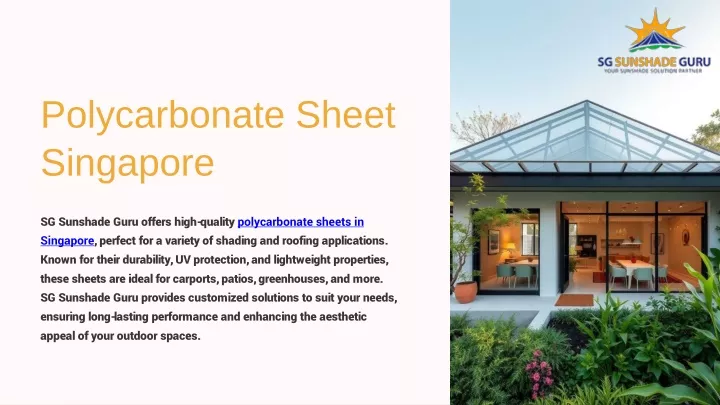 polycarbonate sheet singapore