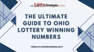 The Ultimate Guide to Ohio Lottery Winning Numbers