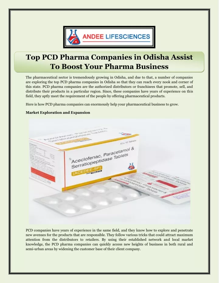 top pcd pharma companies in odisha assist