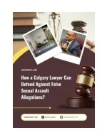 How a Calgary Lawyer Can Defend Against False Sexual Assault Allegations - slide 1