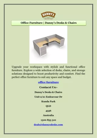 Office Furniture | Danny's Desks & Chairs