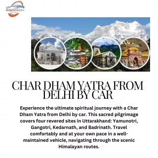char dham yatra from delhi by car