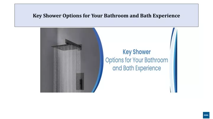 key shower options for your bathroom and bath experience