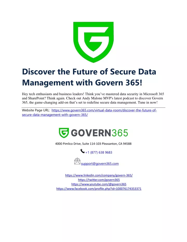 discover the future of secure data management