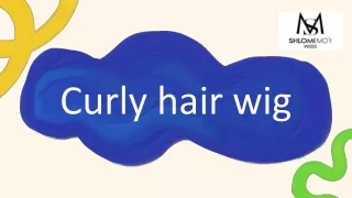 Curly hair wig