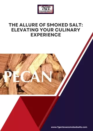 The Allure of Smoked Salt Elevating Your Culinary Experience
