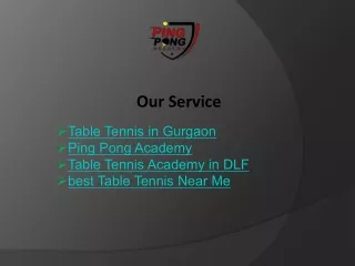 Table Tennis in Gurgaon