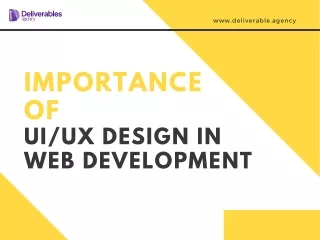 Importance of UIUX design in Web Development