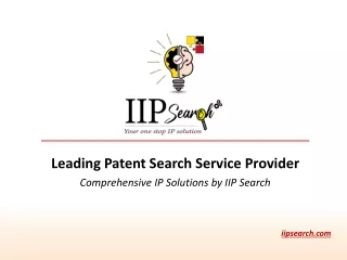 leading patent search service provider