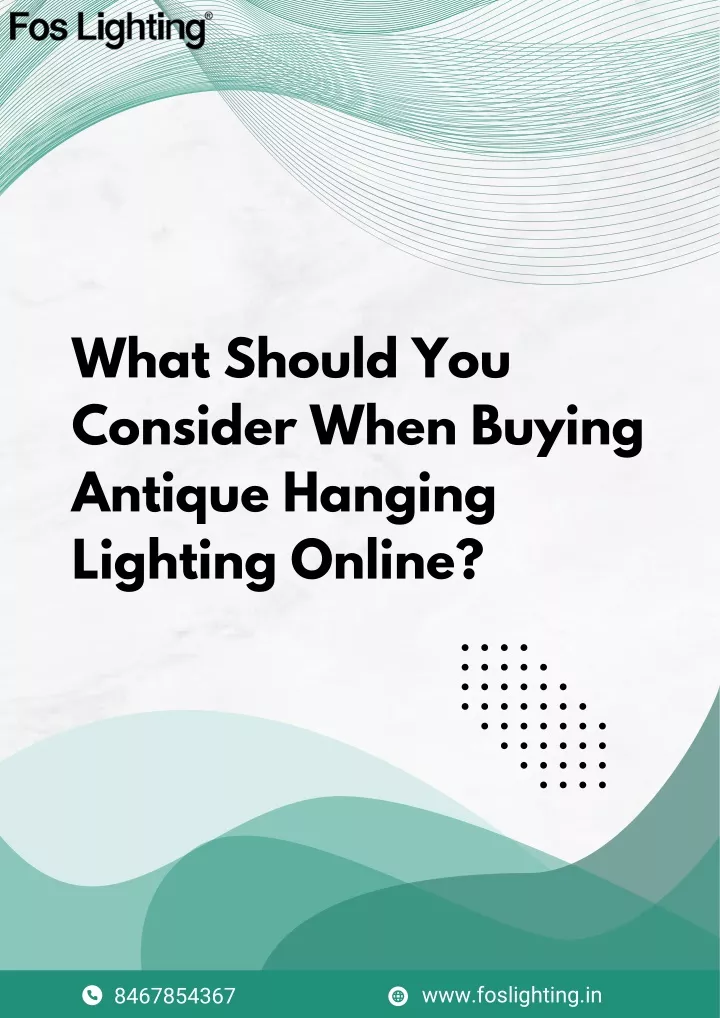 what should you consider when buying antique