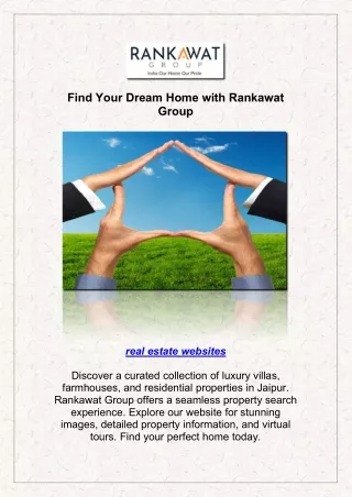 Find Your Dream Home with Rankawat Group