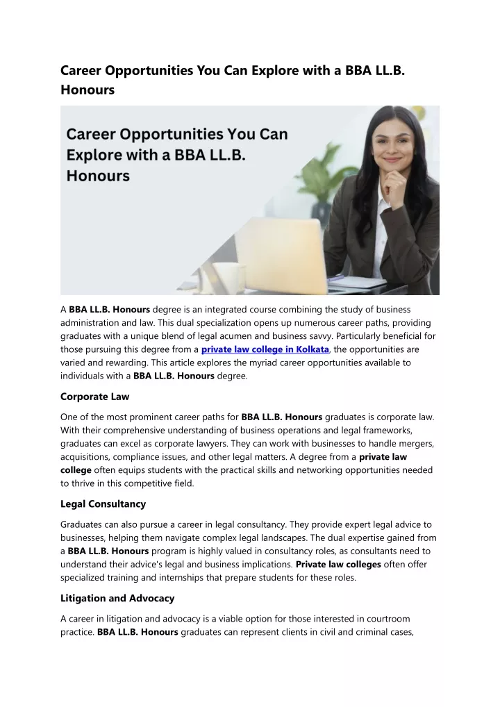 career opportunities you can explore with