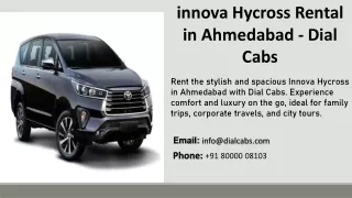 innova Hycross Rental in Ahmedabad - Dial Cabs