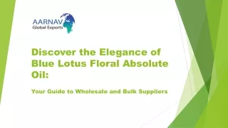 Discover the Elegance of Blue Lotus Floral Absolute