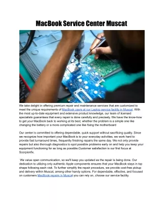 MacBook Service Center Muscat
