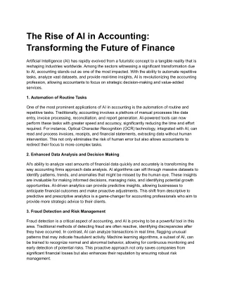 The Rise of AI in Accounting_ Transforming the Future of Finance