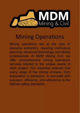 mining operations