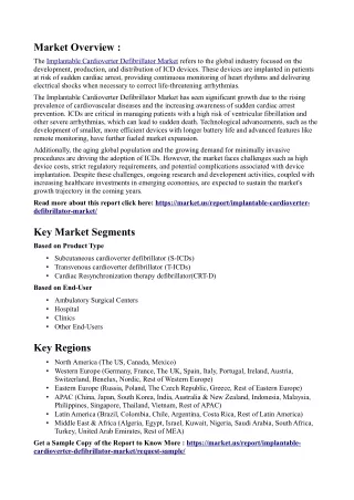 Implantable Cardioverter Defibrillator Market: Patient Awareness and Education D