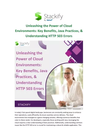 unleashing the power of cloud environments