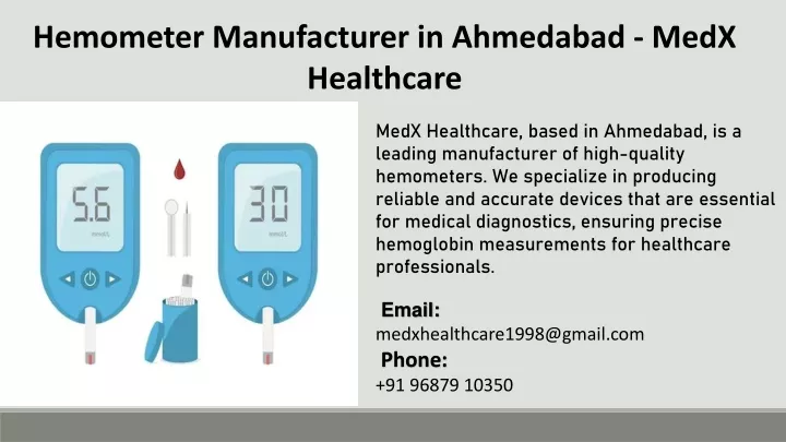 hemometer manufacturer in ahmedabad medx