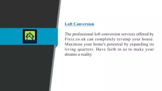 loft conversion