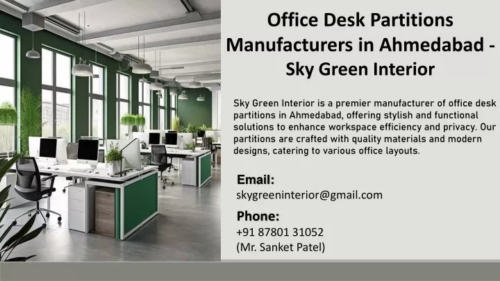 office desk partitions manufacturers in ahmedabad