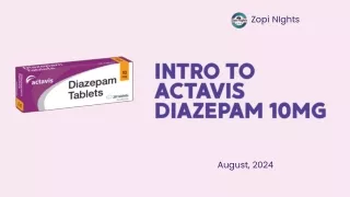 Actavis Diazepam 10mg Comprehensive Overview