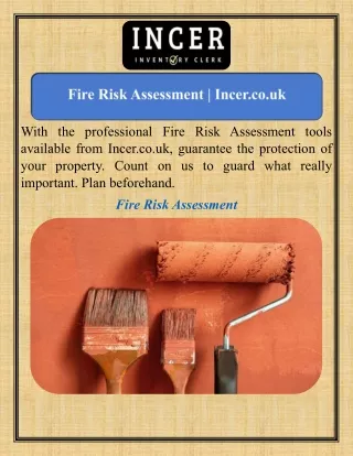 Fire Risk Assessment   Incer.co.uk