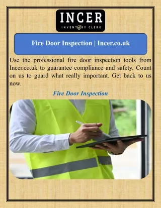 Fire Door Inspection   Incer.co.uk