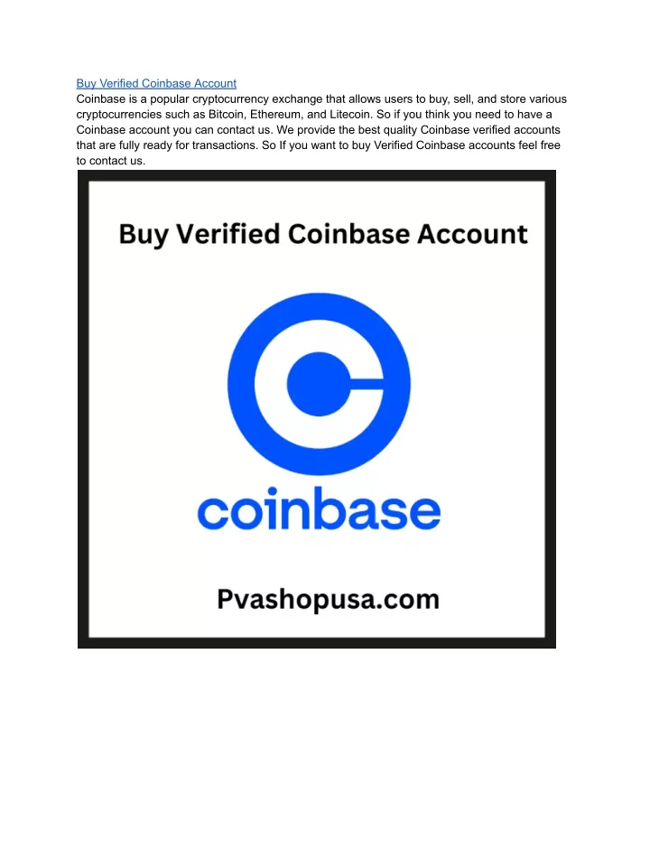 PPT - Buy Verified Coinbase Account PowerPoint Presentation, free