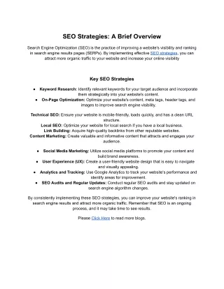 SEO strategy