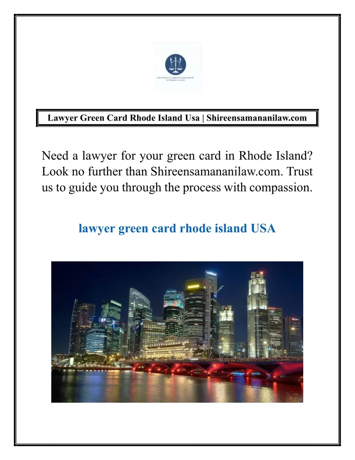 lawyer green card rhode island