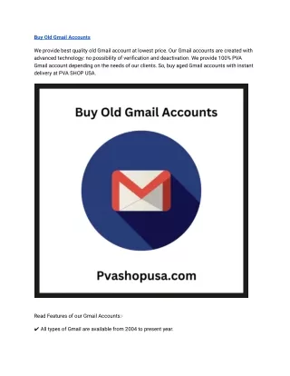 Top 5 Best Sites to Buy Gmail Accounts in Bulk (PVA & Aged)