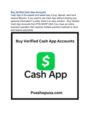 Top 5 Platform to Buy Verified Cash App Accounts Online