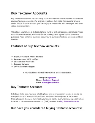 Buy Textnow Accounts__rmpva