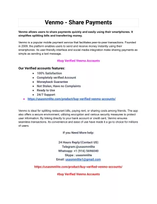 venmo share payments
