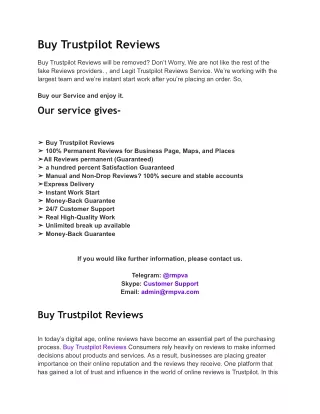 Buy Trustpilot Reviews__rmpva
