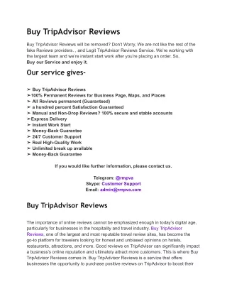Buy TripAdvisor Reviews__rmpva