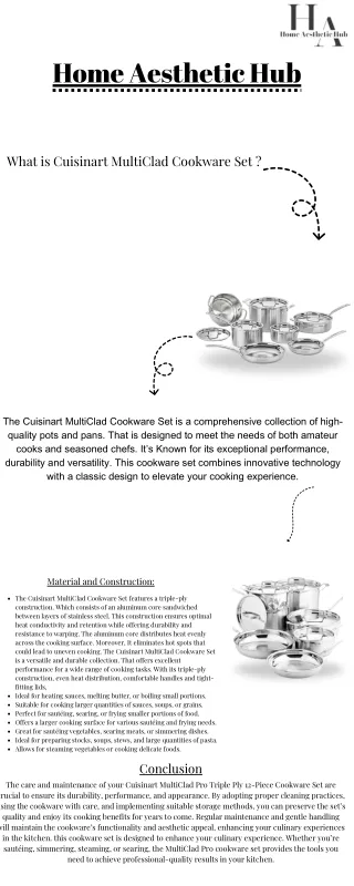 Cuisinart MultiClad Cookware Set
