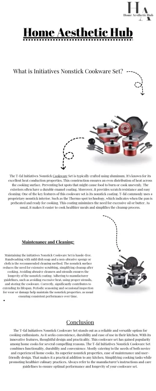 Initiatives Nonstick Cookware Set