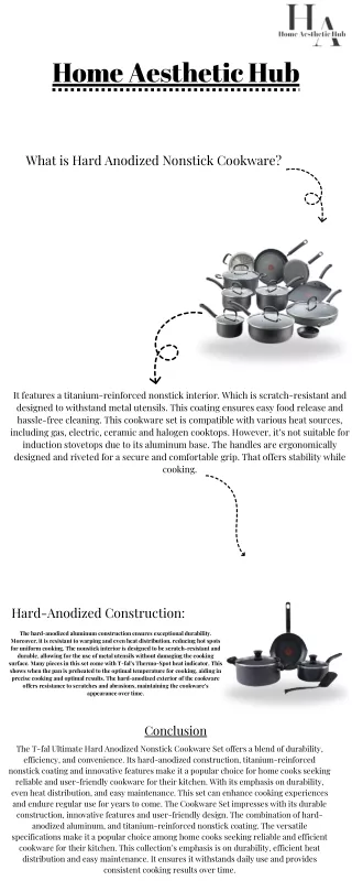 Hard Anodized Nonstick Cookware