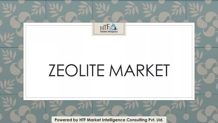 zeolite market