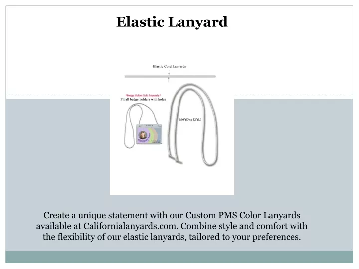 elastic lanyard