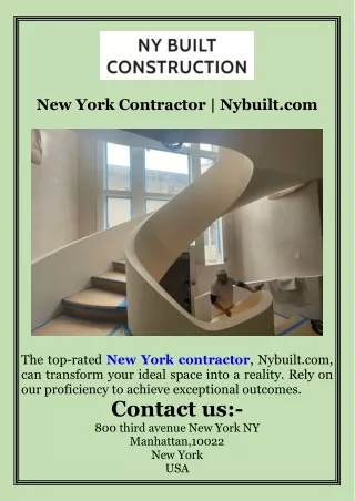 New York Contractor  Nybuilt.com