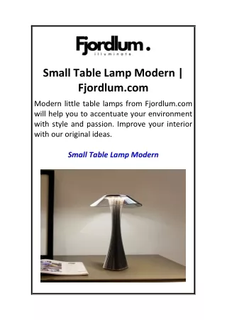 small table lamp modern fjordlum com